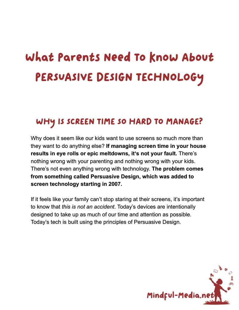 What Parents Need To Know About Persuasive Design