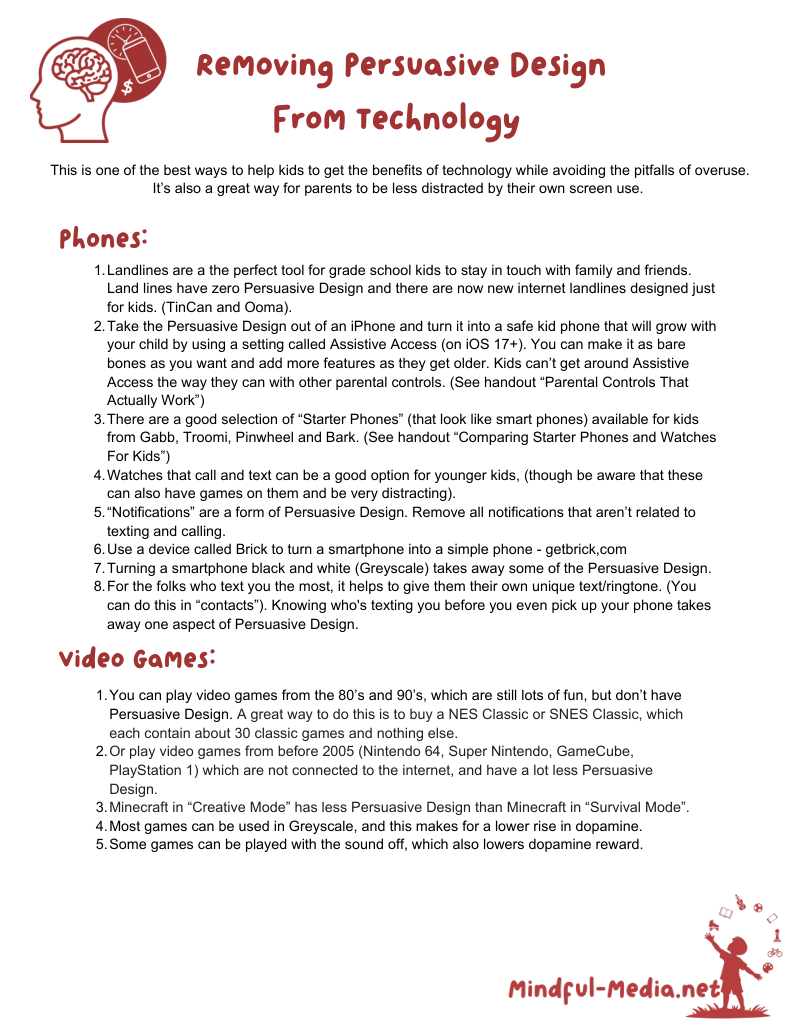 Removing Persuasive Design From Technology